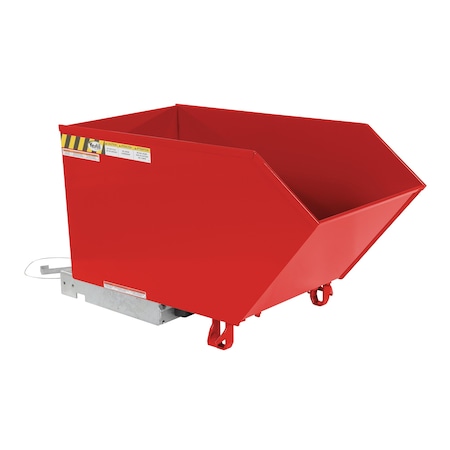 Vestil Medium Duty Low Profile Hopper .50 Cubic Yard Red H-50-MD-SR